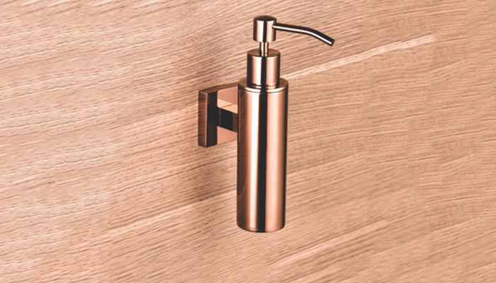 Brass Liquid Soap Dispenser Round